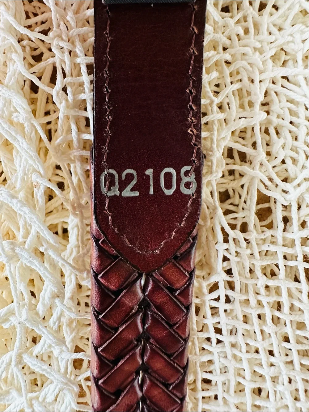 Brighton Brown Braided Leather Belt Silver Concho Western Boho Size Small 28